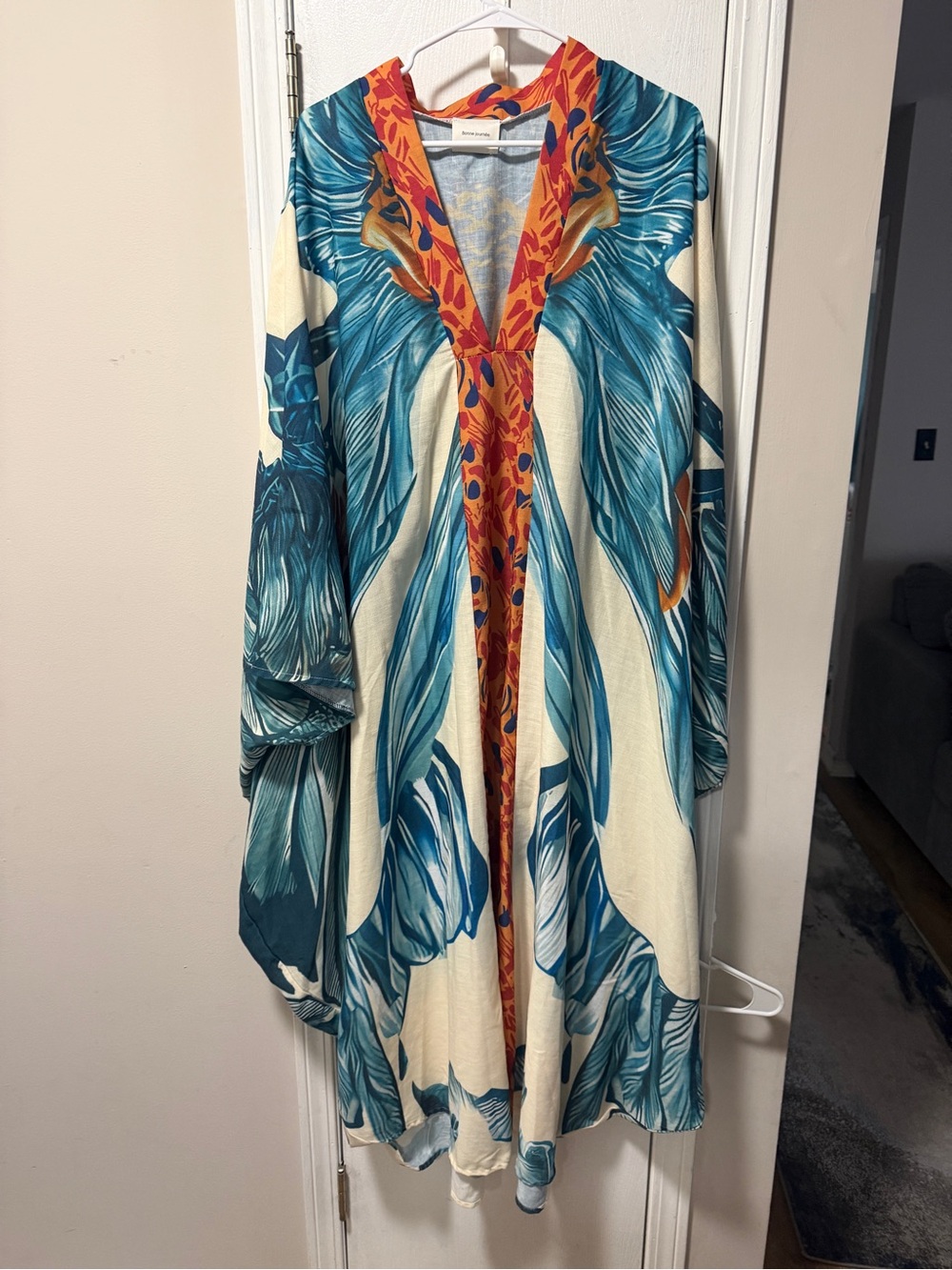 Bonnie Journey Bohemian Floral Maxi Dress one size